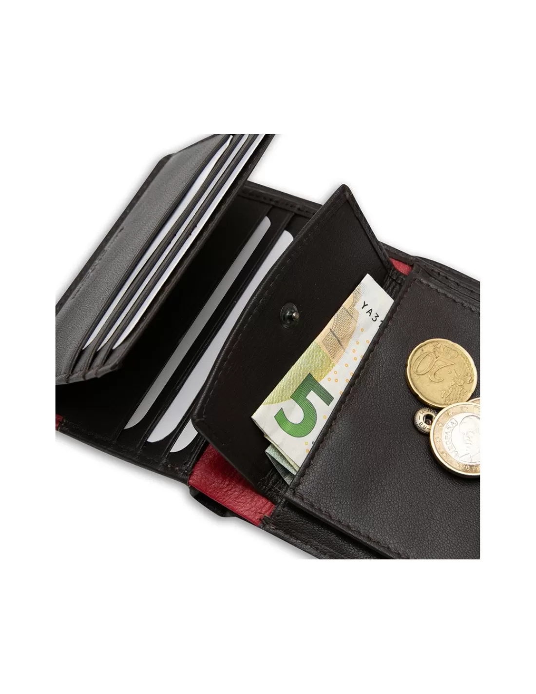 billetero_con_broche_y_monedero_bandera_espana_2.webp Hombre MONPIEL Carteras Hombre Piel*Billetero con Broche y Monedero Bandera Espana