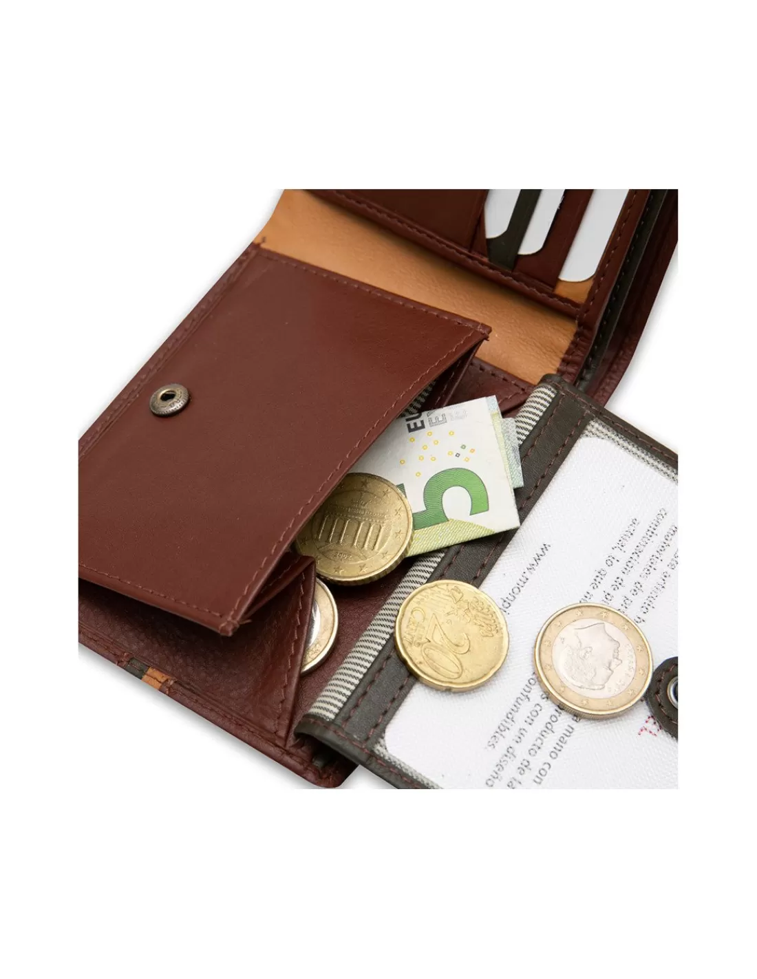 Hombre MONPIEL Carteras Hombre Piel*Cartera Americana Grande con Rayas a Color