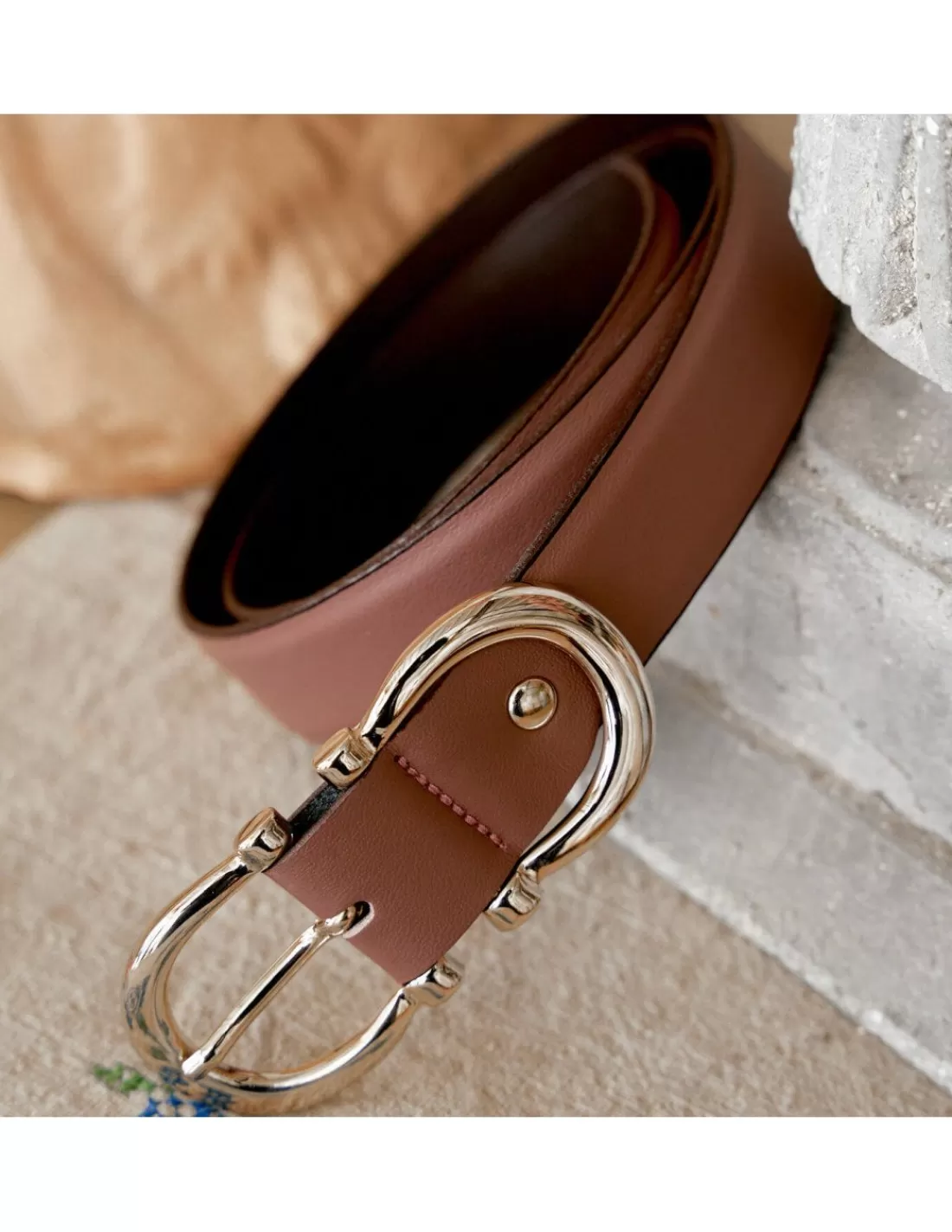 Mujer MONPIEL Cinturones Piel Mujer*Cinturon doble hebilla mujer