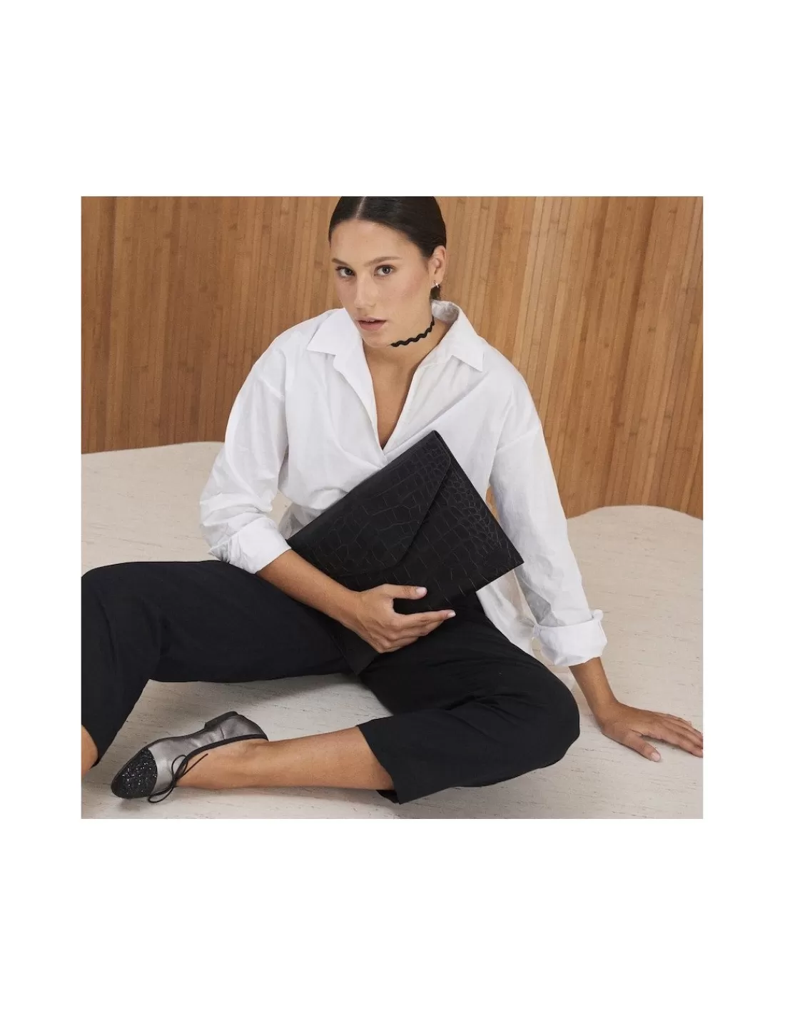 Mujer MONPIEL Otros Accesorios | Otros Accesorios*Funda de ordenador portatil de piel Elegance Coco