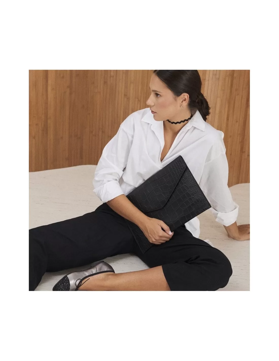 Mujer MONPIEL Otros Accesorios | Otros Accesorios*Funda de ordenador portatil de piel Elegance Coco